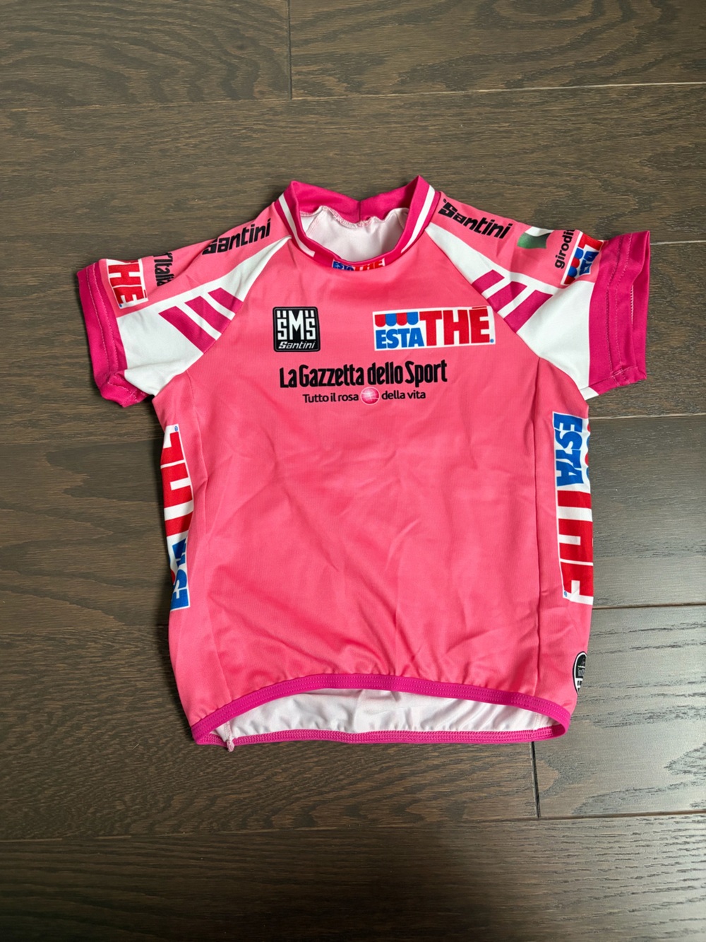 Gazzetta dello Sport Pink Cycling Jersey – Santini – Italia – Short Sleeve